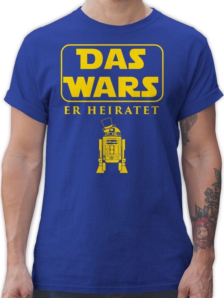 Shirtracer T-Shirt Das Wars JGA Er Heiratet JGA Männer von Shirtracer