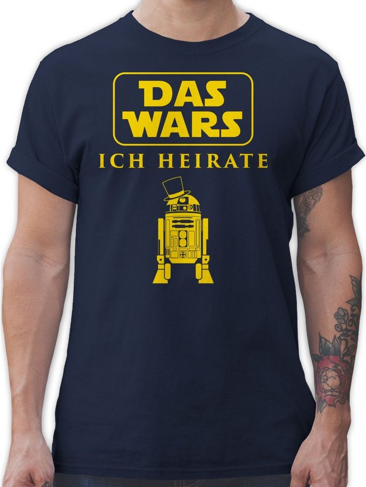 Shirtracer T-Shirt Das Wars JGA Ich Heirate JGA Männer von Shirtracer