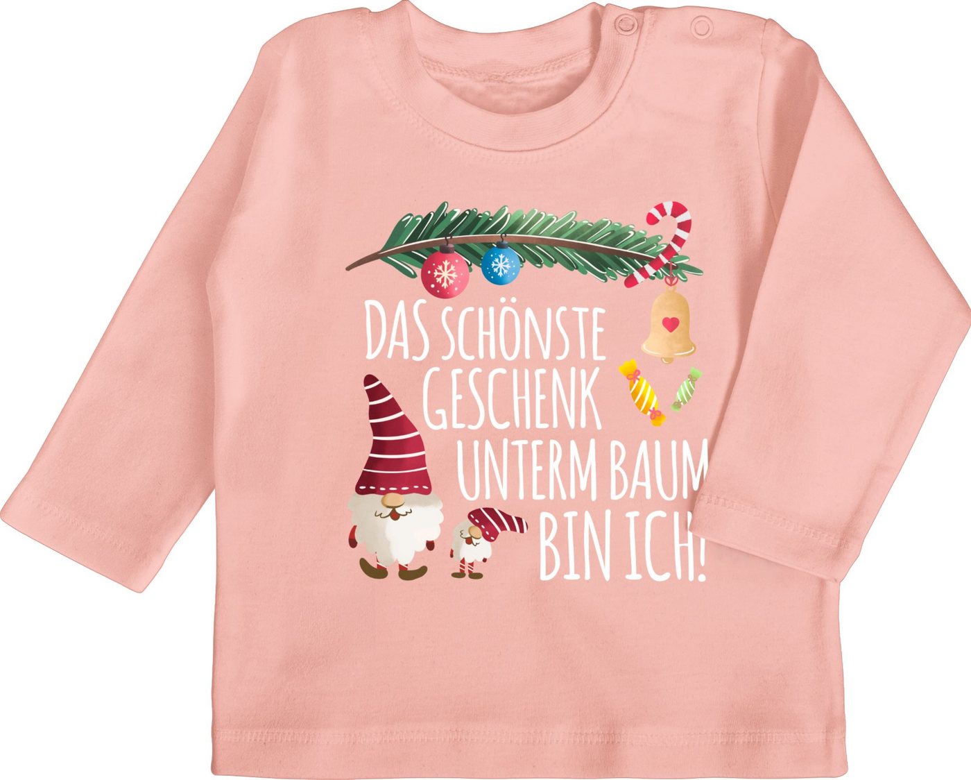 Shirtracer T-Shirt Das schönste Geschenk unterm Baum bin ich! - Wichtel Weihnachten Kleidung Baby von Shirtracer