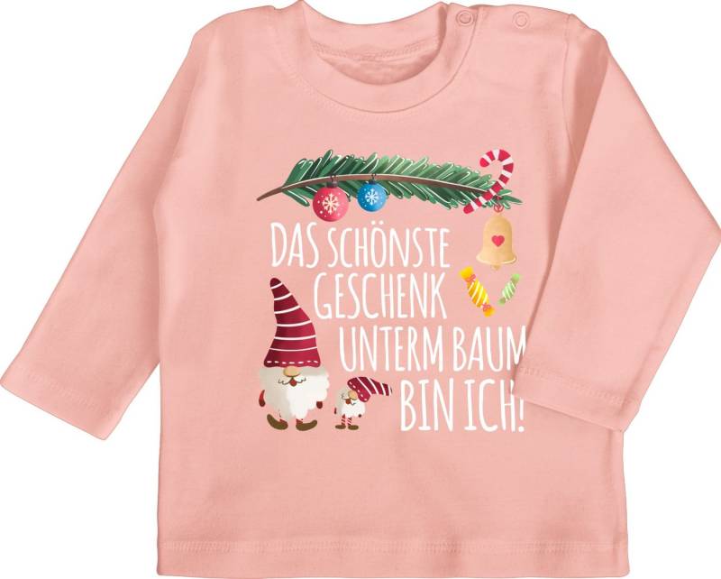 Shirtracer T-Shirt Das schönste Geschenk unterm Baum bin ich! - Wichtel Weihnachten Kleidung Baby von Shirtracer