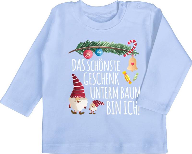 Shirtracer T-Shirt Das schönste Geschenk unterm Baum bin ich! - Wichtel Weihnachten Kleidung Baby von Shirtracer