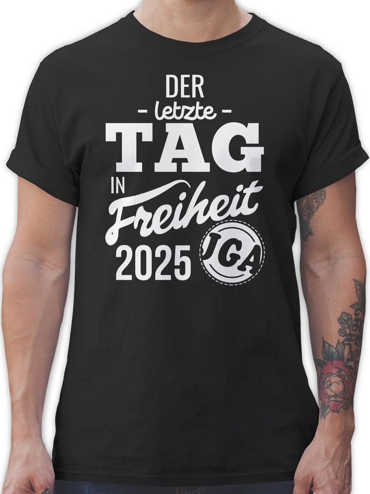 Shirtracer T-Shirt Der letzte Tag in Freiheit JGA Männer von Shirtracer