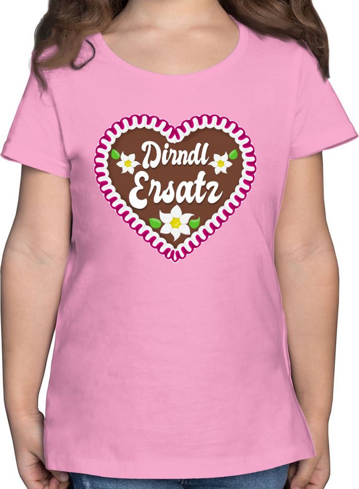 Shirtracer T-Shirt Dirndl Ersatz mit Lebkuchen Mode für Oktoberfest Kinder Outfit von Shirtracer