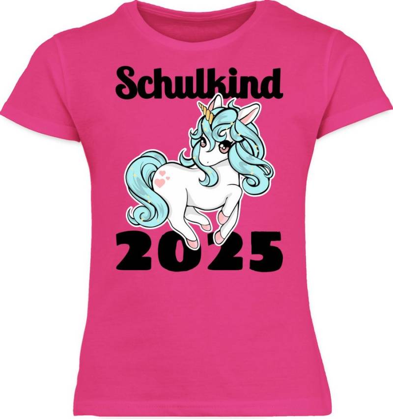 Shirtracer T-Shirt Einhorn Schulkind 2025 Einschulung Mädchen von Shirtracer