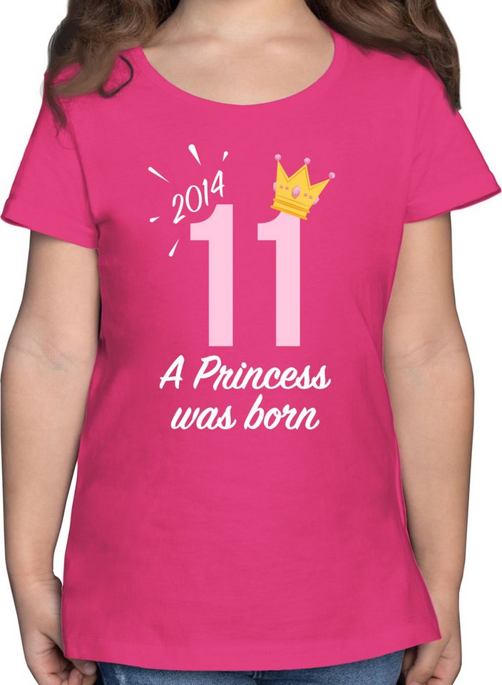 Shirtracer T-Shirt Elfter Mädchen Princess 2014 11. Geburtstag von Shirtracer