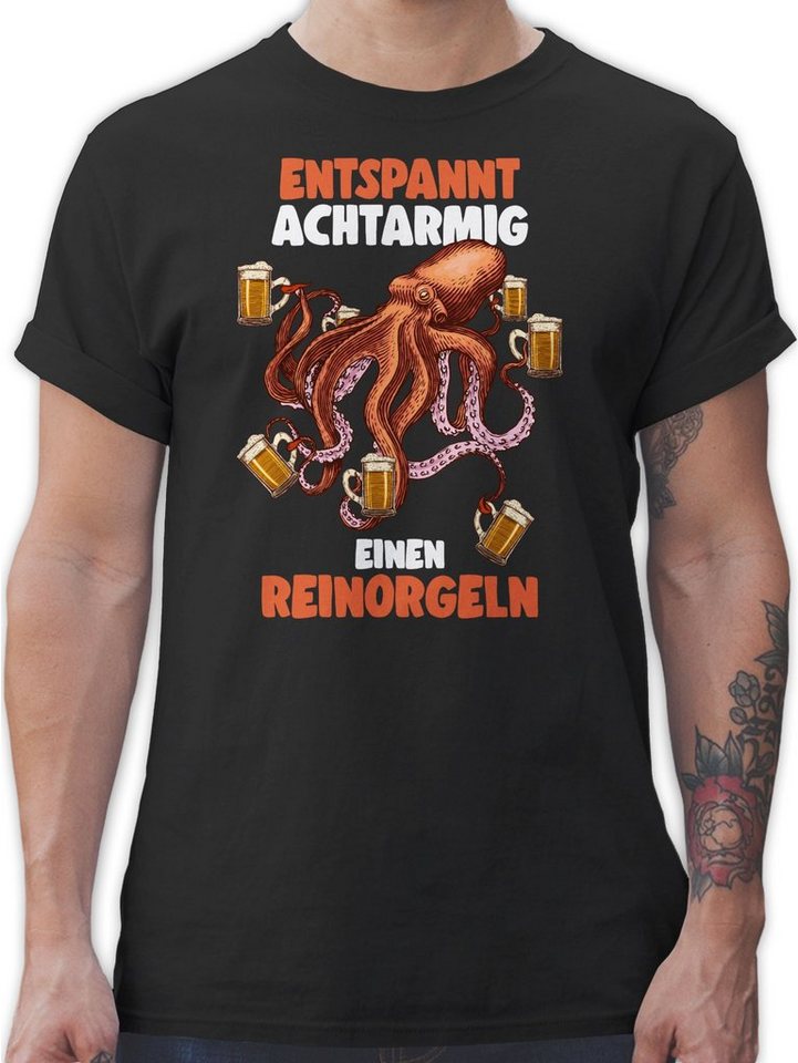 Shirtracer T-Shirt Entspannt achtarmig einen reinorgeln - 8 armig - reinorgelson - Bier S Party & Alkohol Herren von Shirtracer