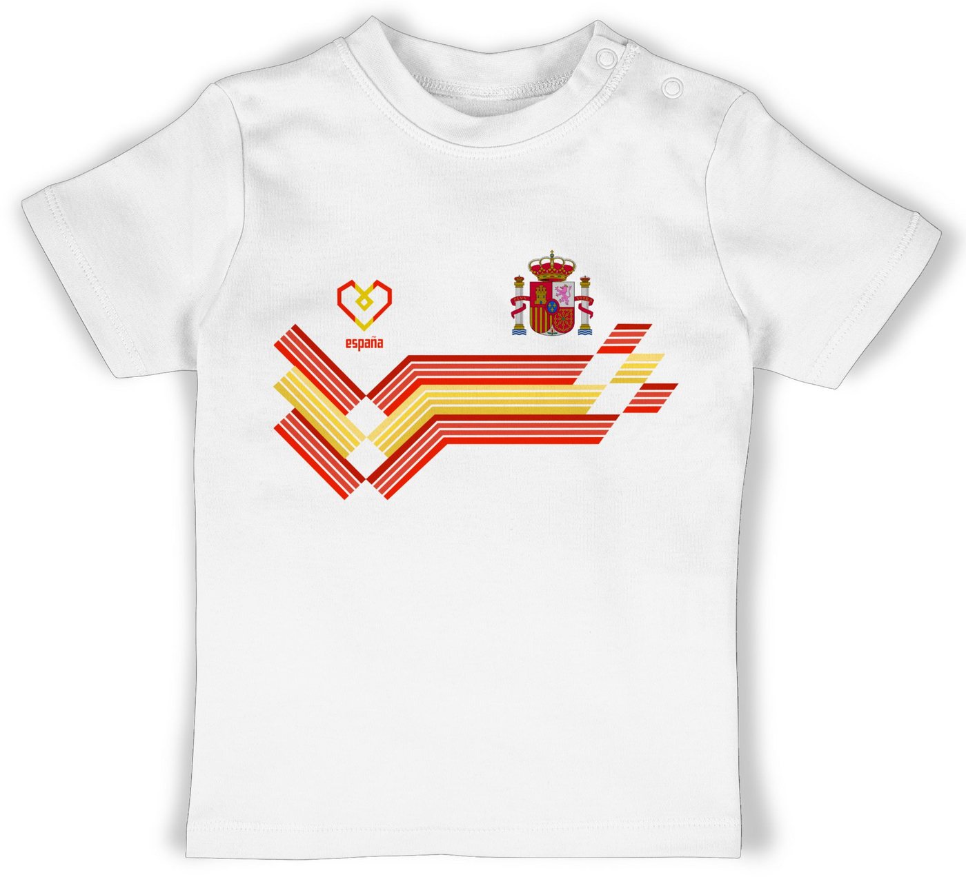 Shirtracer T-Shirt Espana Fanartikel EM, Spanien Wappen 2024 Fussball EM Fanartikel Baby von Shirtracer