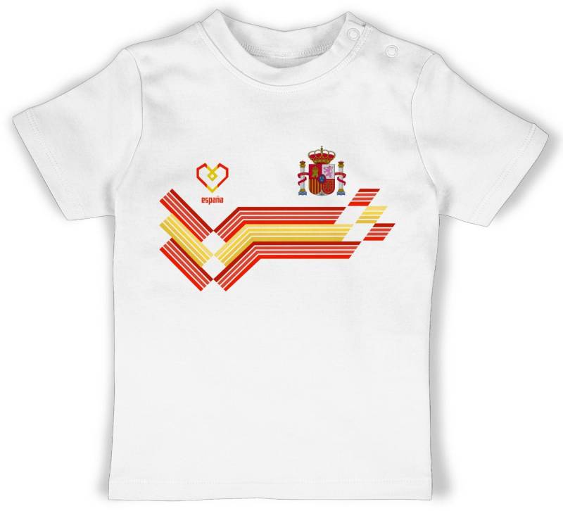 Shirtracer T-Shirt Espana Fanartikel EM, Spanien Wappen 2024 Fussball EM Fanartikel Baby von Shirtracer