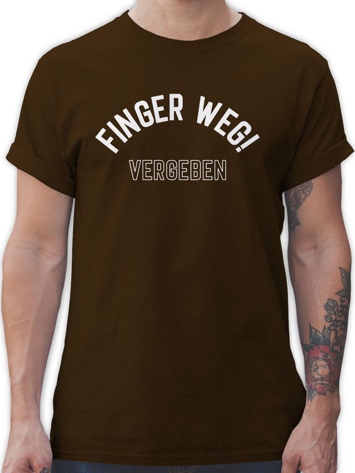 Shirtracer T-Shirt Finger weg! Vergeben Partner-Look Pärchen Herren von Shirtracer