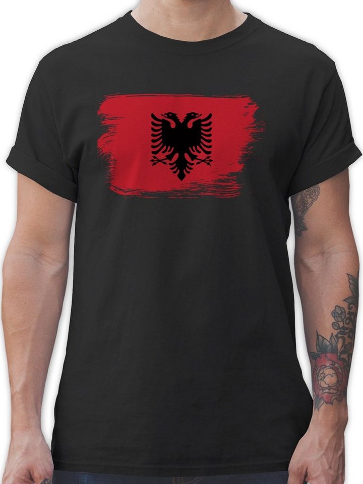 Shirtracer T-Shirt Albanien Albanija 2024 Fussball EM Fanartikel von Shirtracer