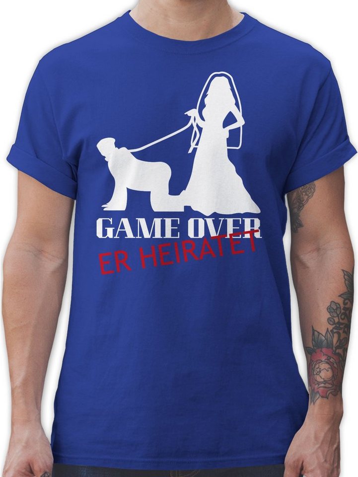 Shirtracer T-Shirt Game Over - Er Heiratet JGA Männer von Shirtracer