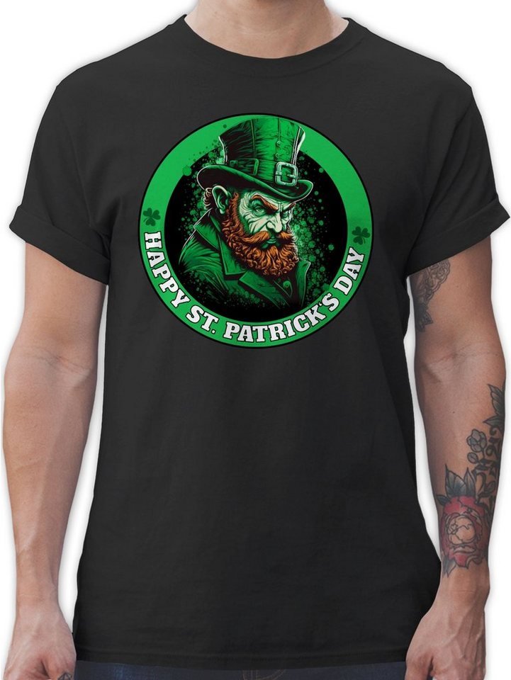 Shirtracer T-Shirt Happy Irischen Nationalfeiertag Leprechaun Kobold St. Patricks Day von Shirtracer