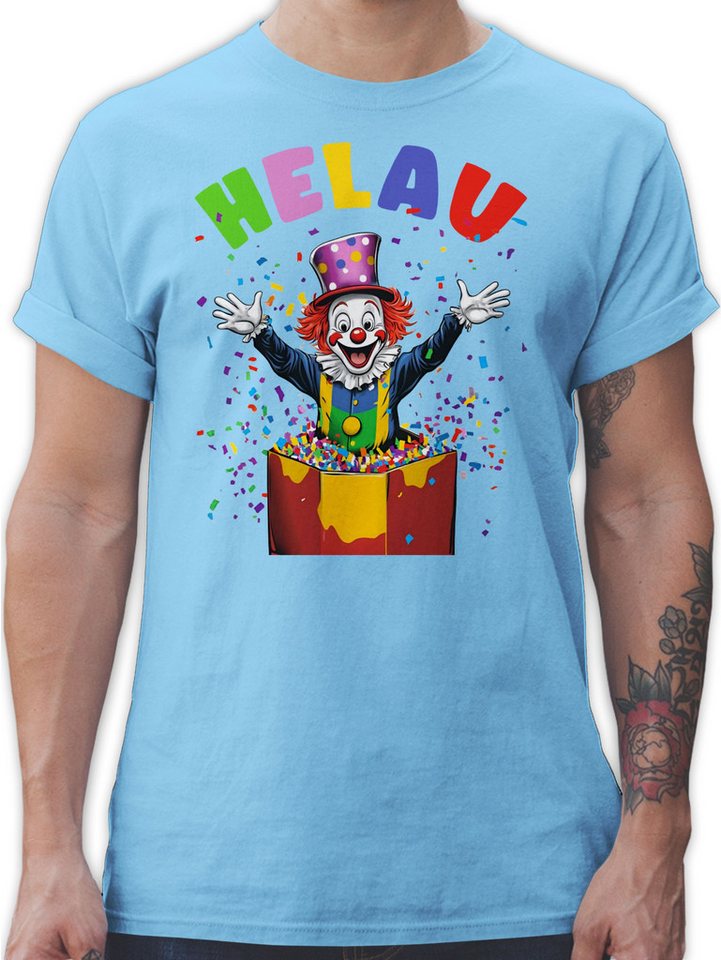 Shirtracer T-Shirt Helau Clown Kostüm Karneval I Fasching Clown lustig I Clownkostüme Fas Karneval & Fasching von Shirtracer