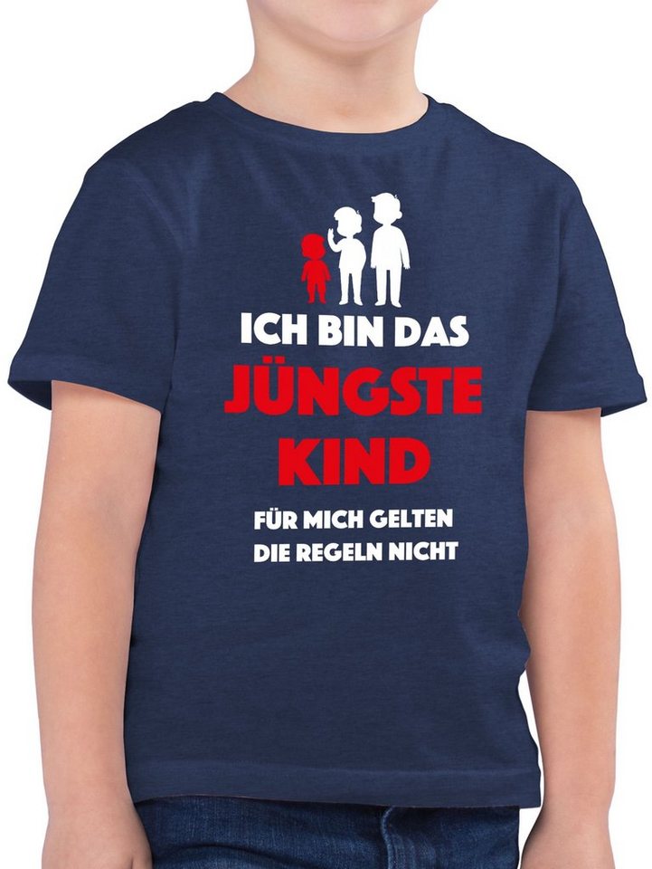 Shirtracer T-Shirt Ich bin das jüngste Kind. Für mich gelten die Regeln nicht (1-tlg) Statement Sprüche Kinder von Shirtracer