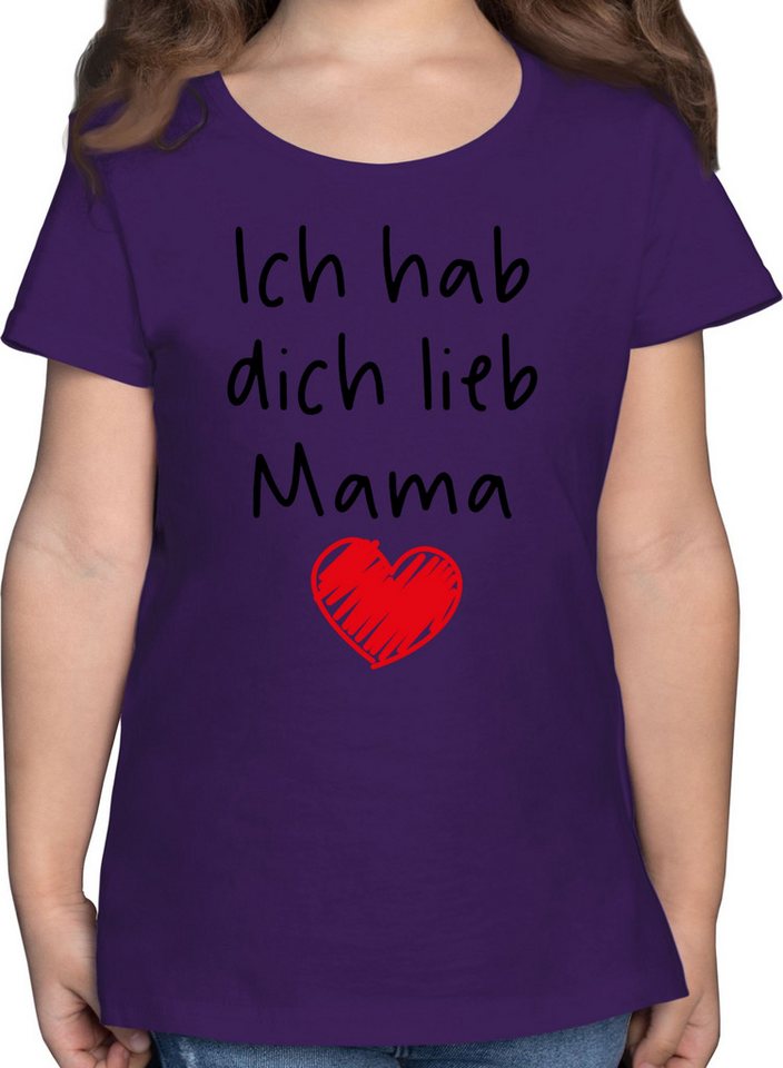 Shirtracer T-Shirt Ich hab dich lieb Mama Mama von Shirtracer