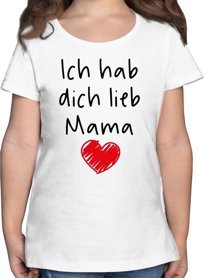 Shirtracer T-Shirt Ich hab dich lieb Mama Mama von Shirtracer