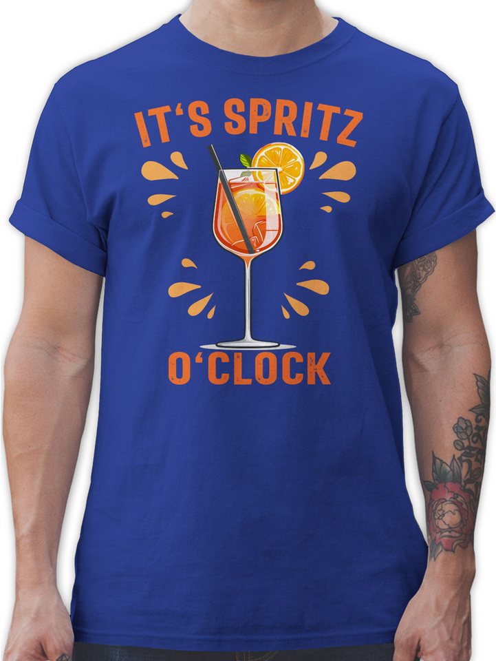 Shirtracer T-Shirt Its Spritz o Clock I Lustiges Geschenk Aperol Spritz Kostüm Fasching A Karneval & Fasching von Shirtracer