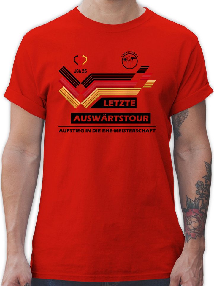 Shirtracer T-Shirt JGA Trikot, JGA Fußball, 2025 Bräutigam Letzte Auswärtstour Deutschl JGA Männer Shirtracer T-Shirt JGA Trikot, JGA Fußball, 2025 Bräutigam Letzte Auswärtstour Deutschl JGA Männer von Shirtracer