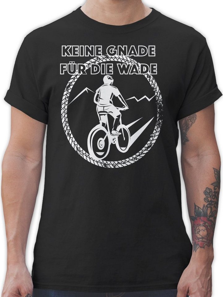 Shirtracer T-Shirt Keine Gnade für die Wade Fahrrad Bekleidung Radsport von Shirtracer