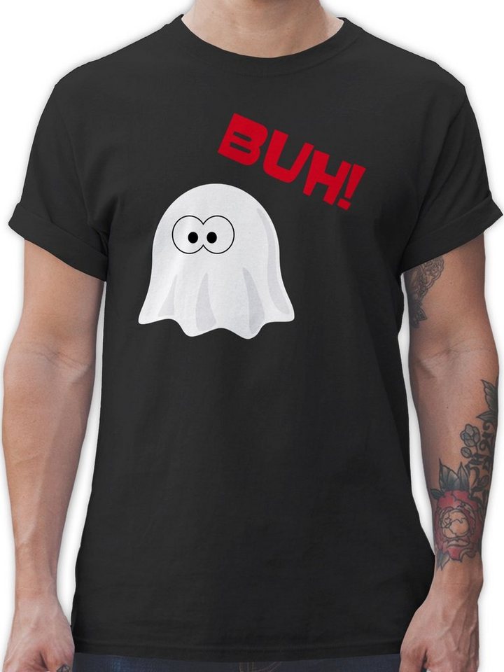Shirtracer T-Shirt Kleiner Geist Buh - Gespenst Ghost Halloween Kostüme Herren von Shirtracer
