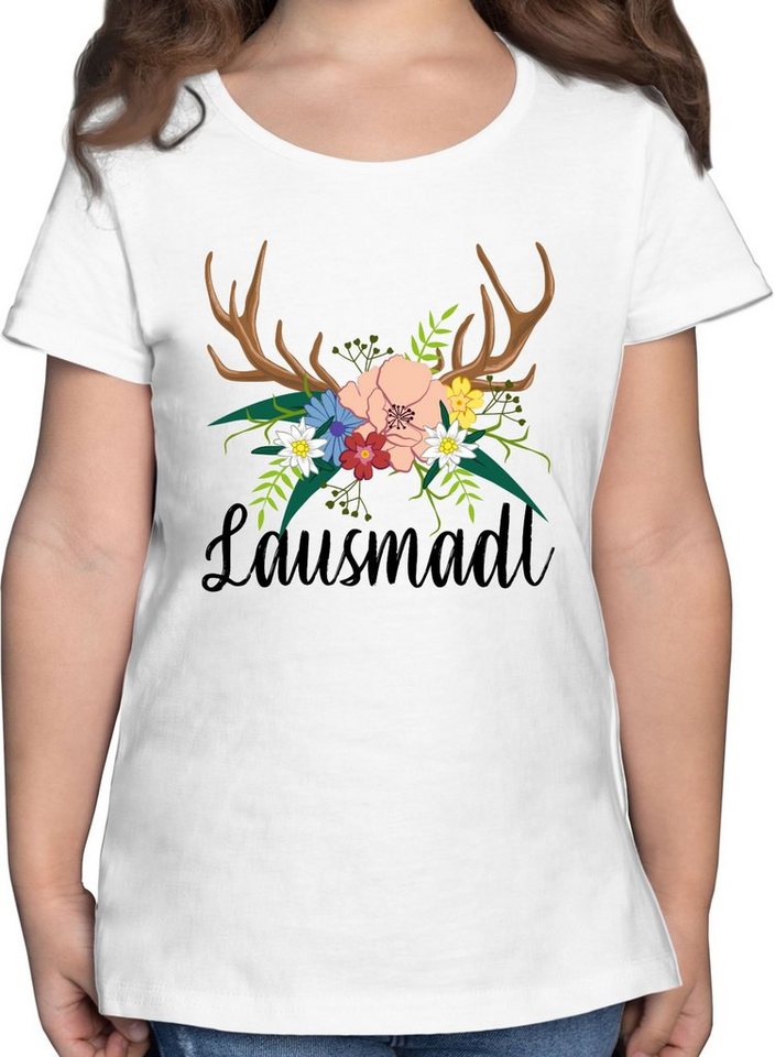 Shirtracer T-Shirt Lausmadl - schwarz Mode für Oktoberfest Kinder Outfit von Shirtracer