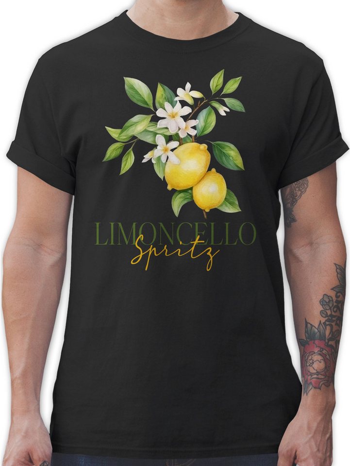 Shirtracer T-Shirt Limoncello Spritz, Italien-Fans, Italienischer Likör, Zitronenlikör Party & Alkohol Herren von Shirtracer