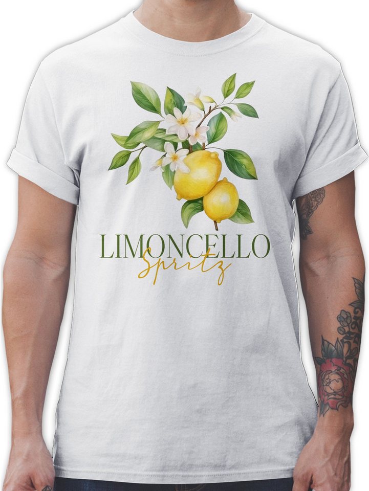Shirtracer T-Shirt Limoncello Spritz, Italien-Fans, Italienischer Likör, Zitronenlikör Party & Alkohol Herren von Shirtracer