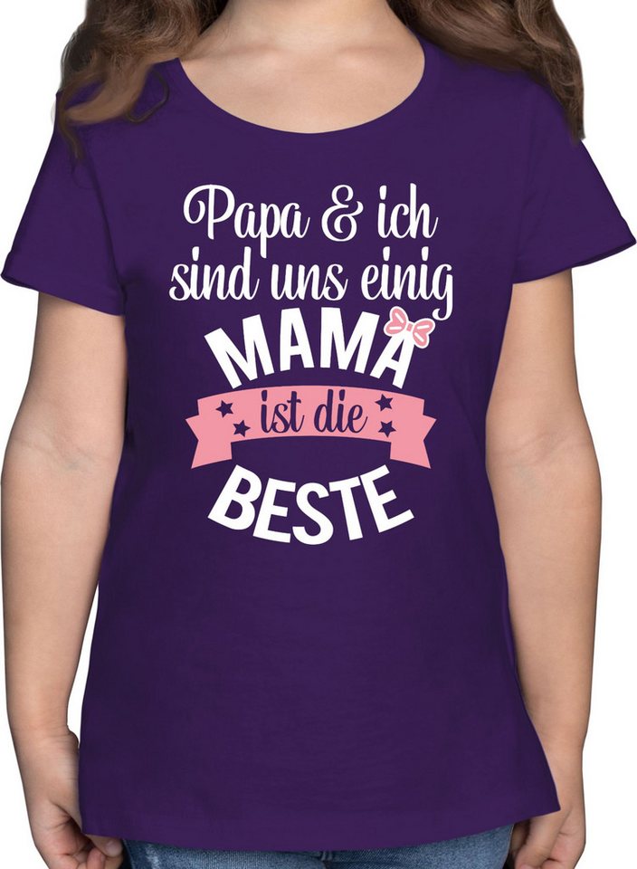 Shirtracer T-Shirt Mama ist die beste I Weltbeste Mutti Mama von Shirtracer