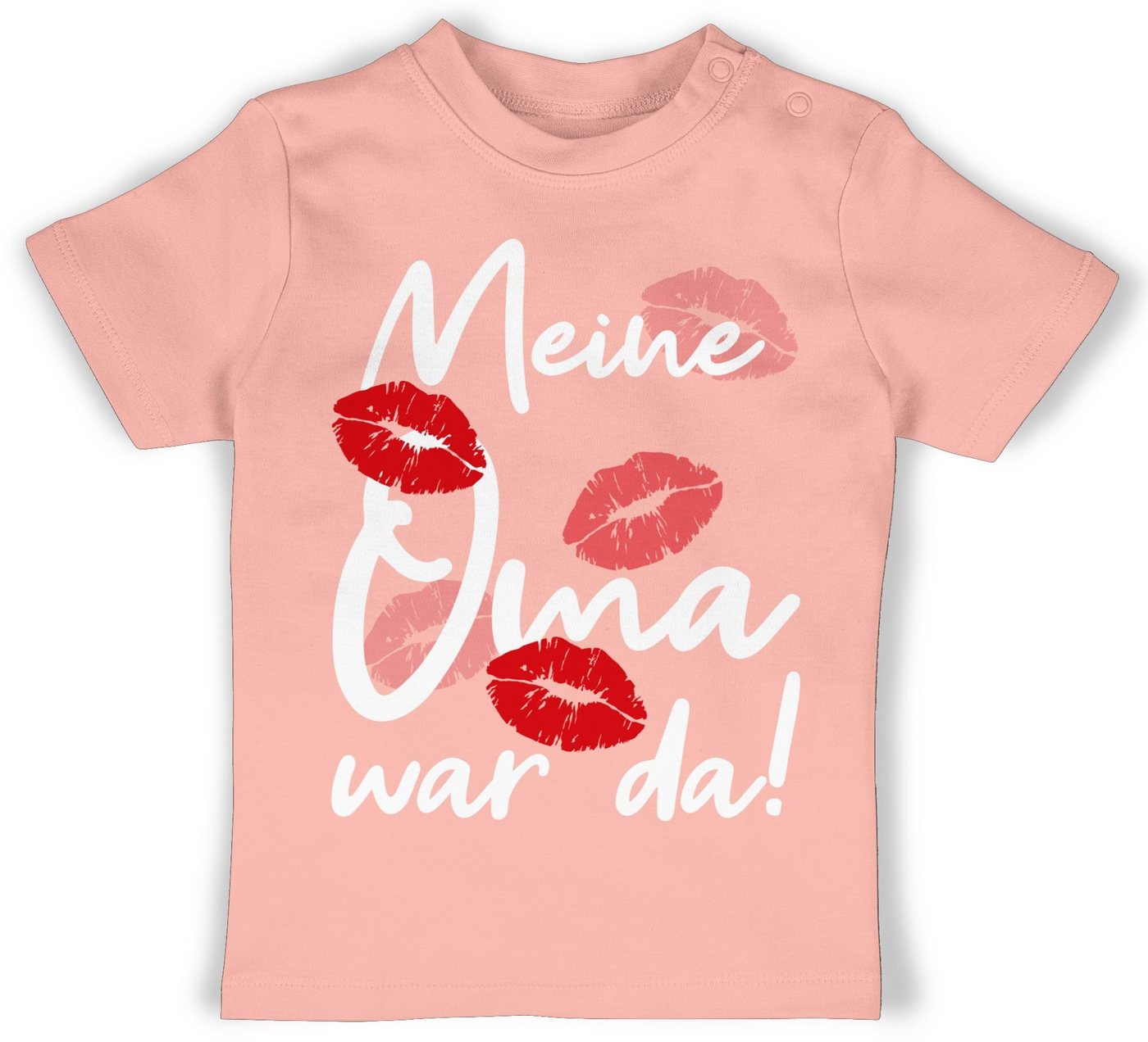 Shirtracer T-Shirt Meine Oma war da - weiß Strampler Baby Mädchen & Junge von Shirtracer