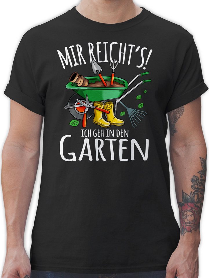 Shirtracer T-Shirt Mir reicht's ich geh in den Garten - Gartenarbeit & Gärtnern - weiß - Hobby Outfit - Herren Premium T-Shirt tshirt sprüche - funshirt - fun shirt von Shirtracer