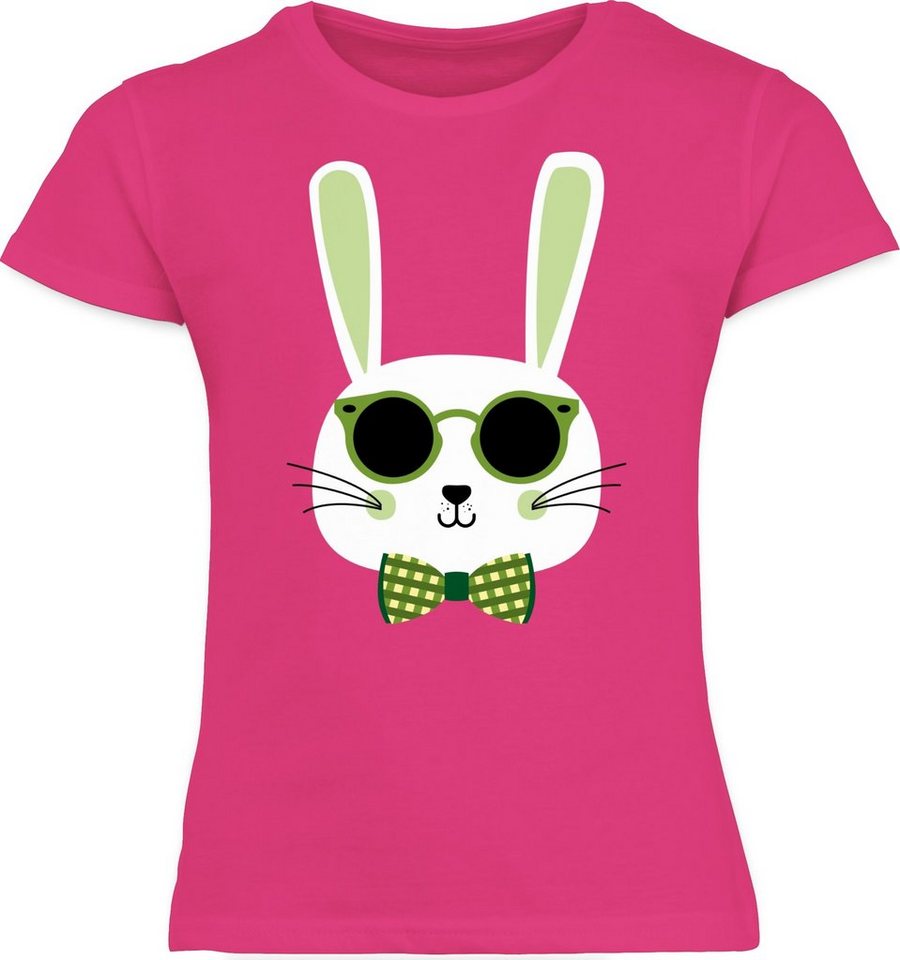 Shirtracer T-Shirt Osterhase Sonnenbrille Grün - Geschenk Ostern - Mädchen Kinder T-Shirt ostern tshirt mädchen - kinder ostergeschenk - coole ostergeschenke von Shirtracer