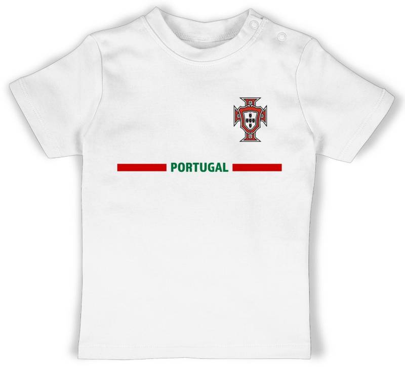 Shirtracer T-Shirt Portugal Trikot Wappen, Portugiesisches Fan-Motiv 2026 Fussball WM Fanartikel Baby von Shirtracer