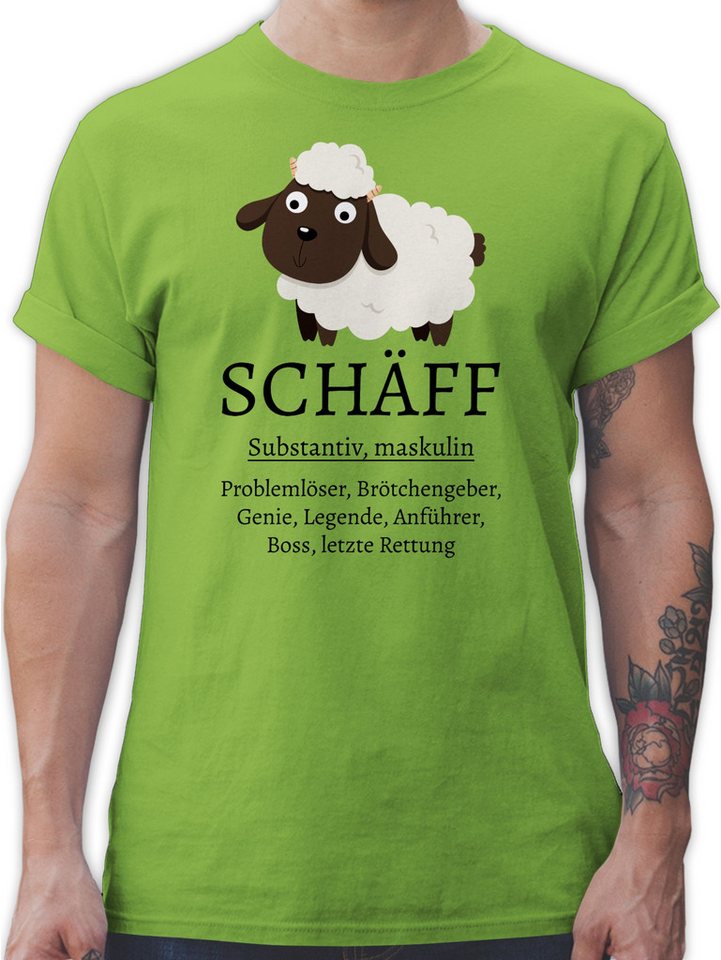 Shirtracer T-Shirt Schäff substantiv, Geschenk Chef, Geschenke Chef, Geschenk für Chef Kollegen - Herren von Shirtracer