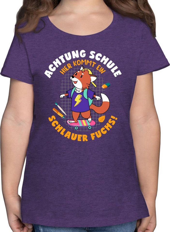 Shirtracer T-Shirt Schlauer Fuchs Einschulung Mädchen von Shirtracer