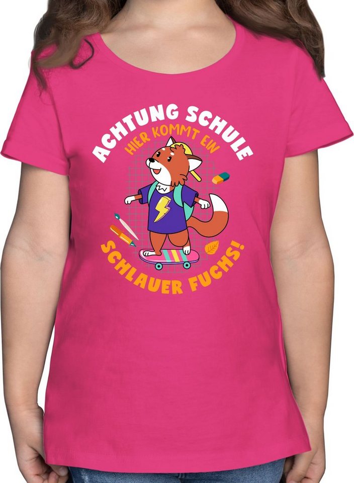 Shirtracer T-Shirt Schlauer Fuchs Einschulung Mädchen von Shirtracer