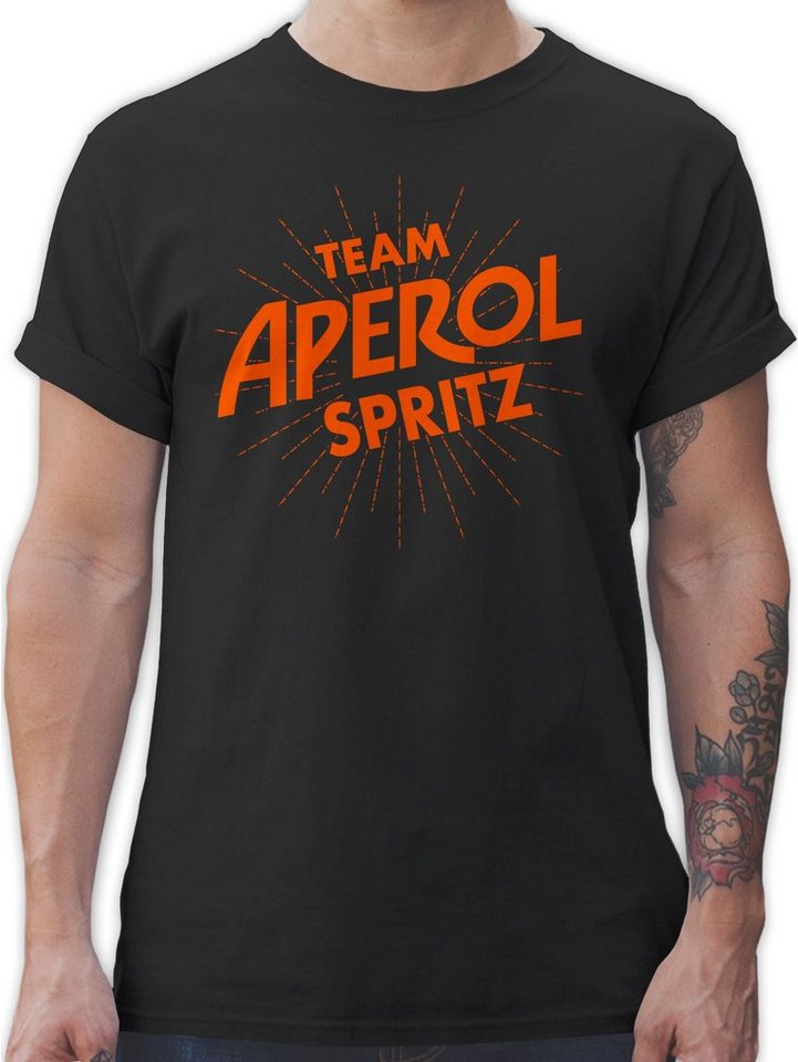Shirtracer T-Shirt Team Aperol Spritz JGA Mädelsabend Spritztour Aperol Geschenk Karneval & Fasching von Shirtracer