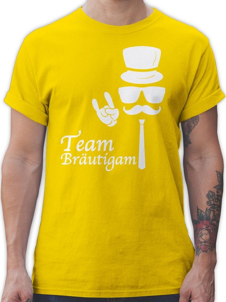 Shirtracer T-Shirt Team Bräutigam Hipster JGA Männer von Shirtracer