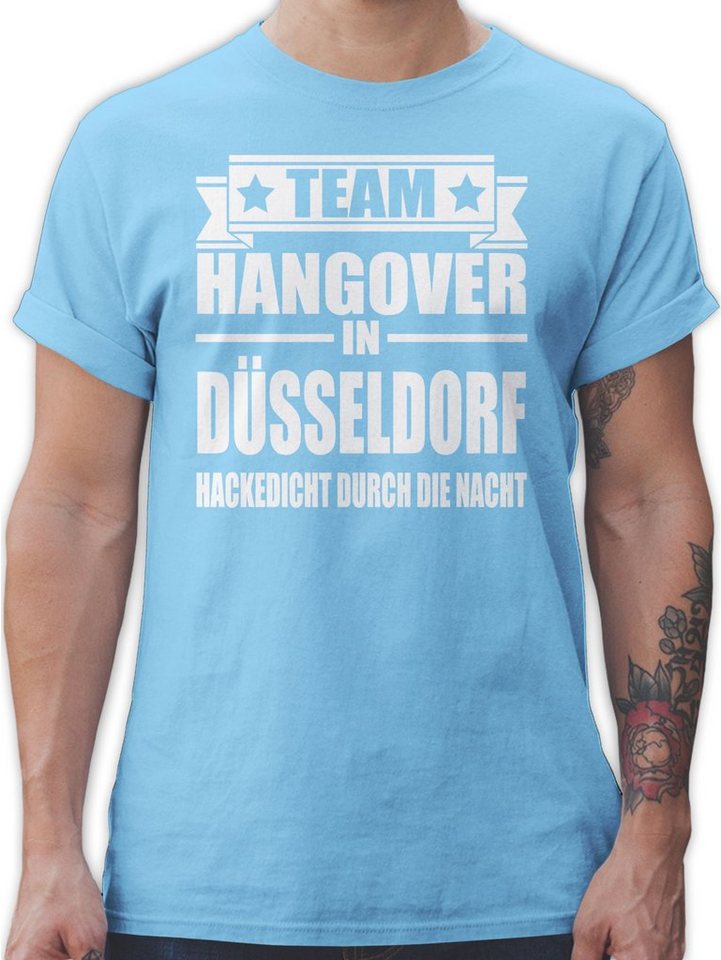 Shirtracer T-Shirt Team Hangover Düsseldorf JGA Männer von Shirtracer