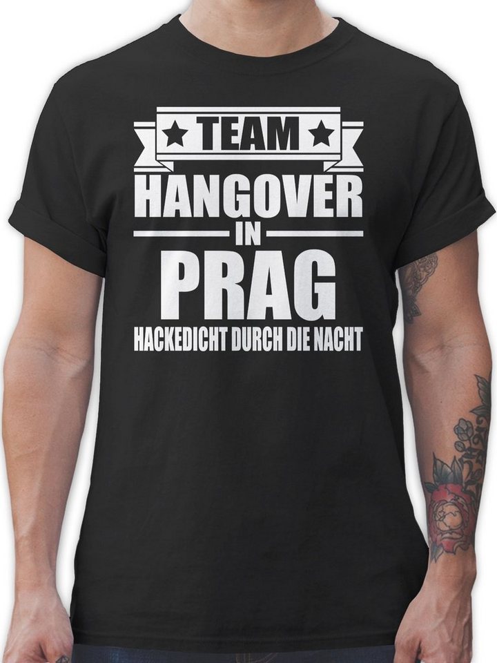 Shirtracer T-Shirt Team Hangover in Prag JGA Männer von Shirtracer