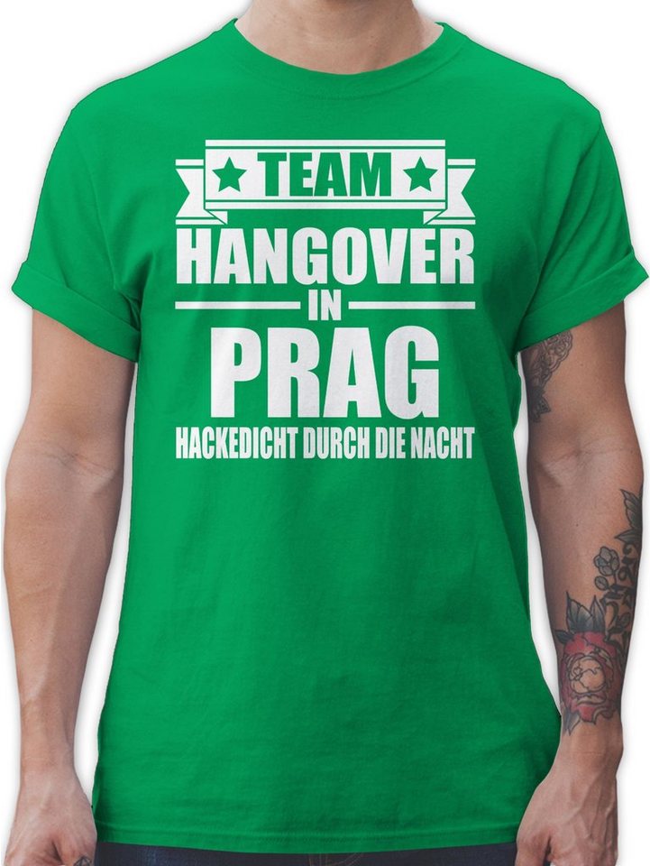 Shirtracer T-Shirt Team Hangover in Prag JGA Männer von Shirtracer