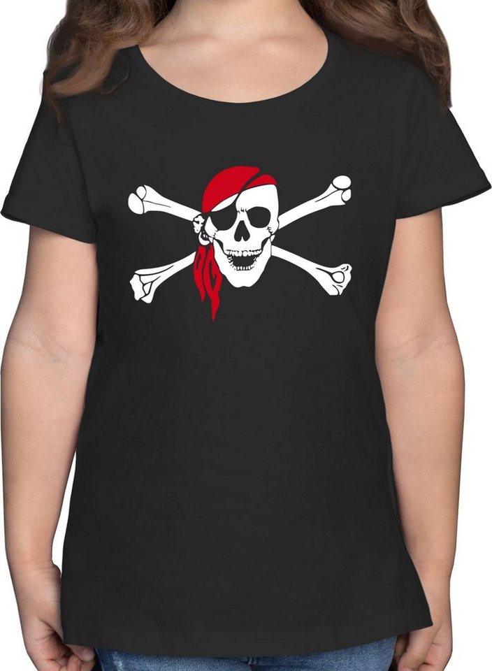 Shirtracer T-Shirt Totenkopf Pirat Kopftuch Kindermotive von Shirtracer