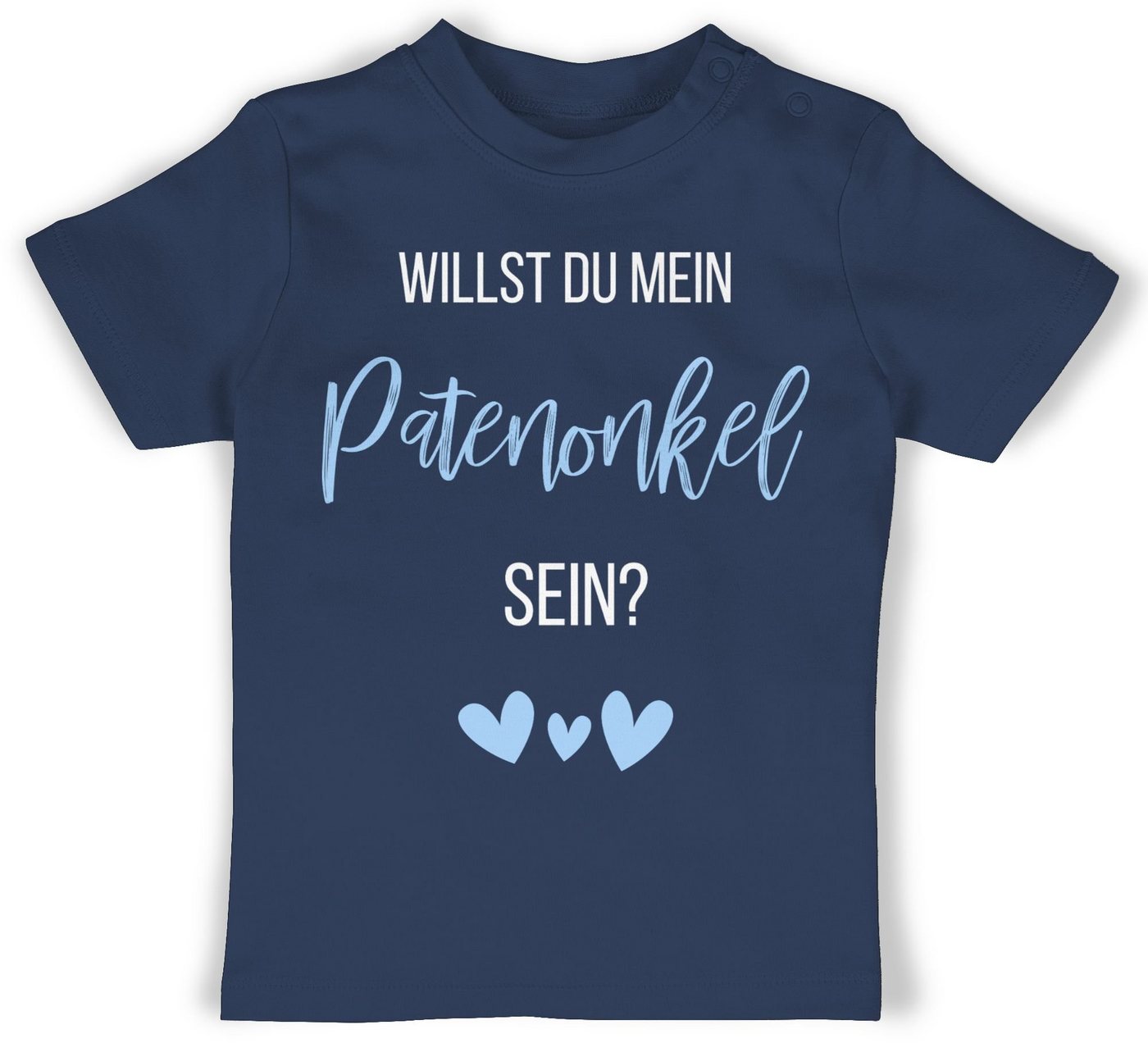 Shirtracer T-Shirt Willst du mein Patenonkel sein? Babyblau Pate Patenonkel von Shirtracer