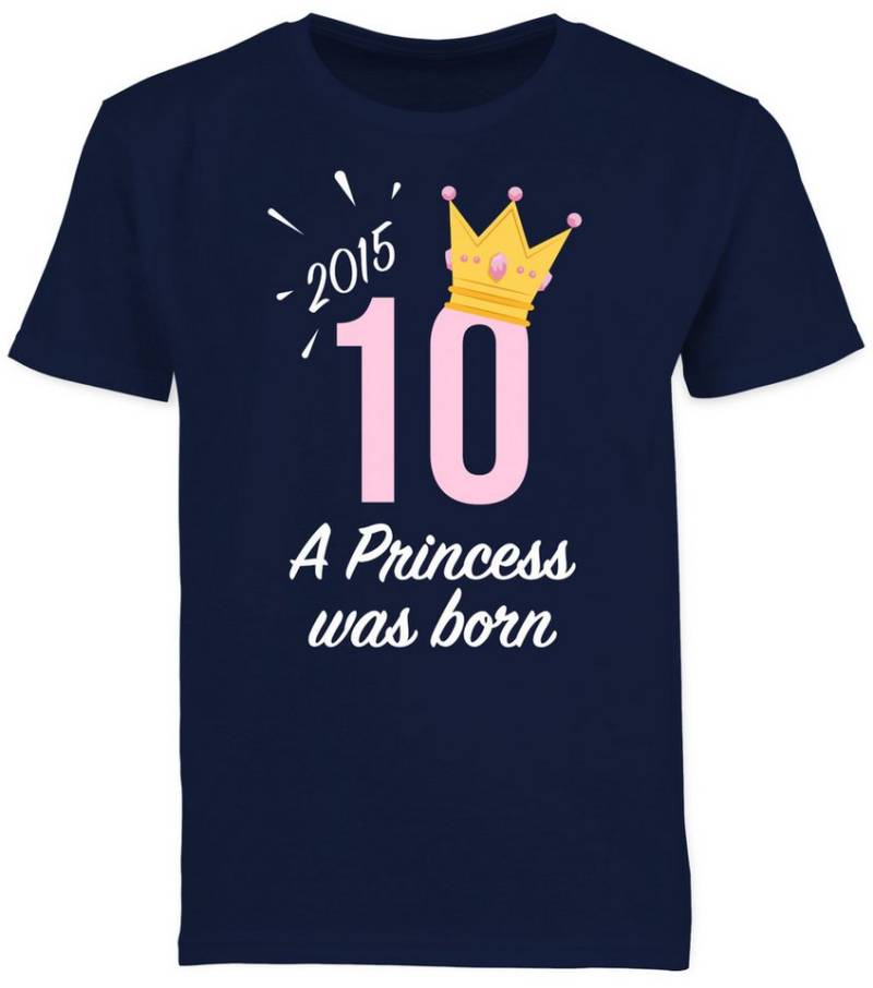 Shirtracer T-Shirt Zehnter Mädchen Princess 2015 (1-tlg) 10. Geburtstag von Shirtracer