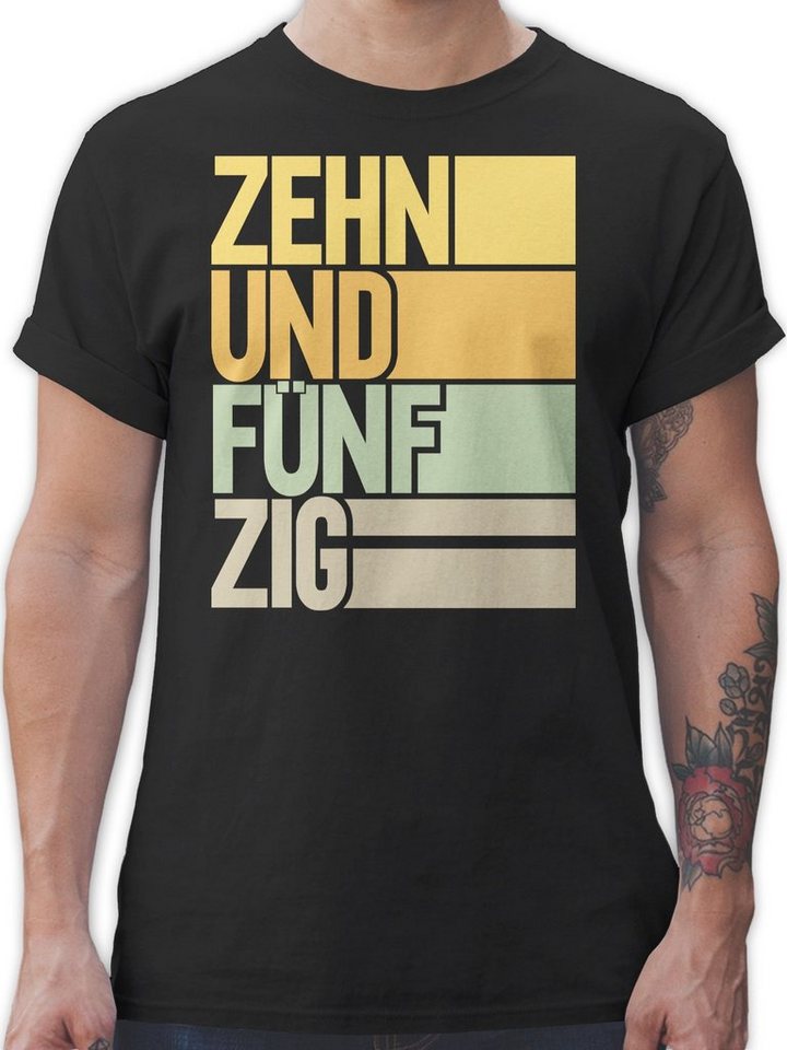 Shirtracer T-Shirt Zehnundfünfzig 60. Geburtstag von Shirtracer