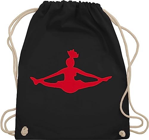 Turnbeutel Rucksack - Tanzen Geschenk - Cheerleading - Unisize - Schwarz - kinderturnbeutel dance tanzsport beutel tanz tänzer cheerleader sportbeutel damen mit spruch tänzerin stoff tanzen, von Shirtracer