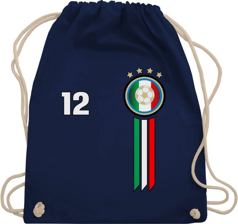 Shirtracer Turnbeutel 12. Mann Italien Emblem, 2026 Fussball WM Fanartikel von Shirtracer