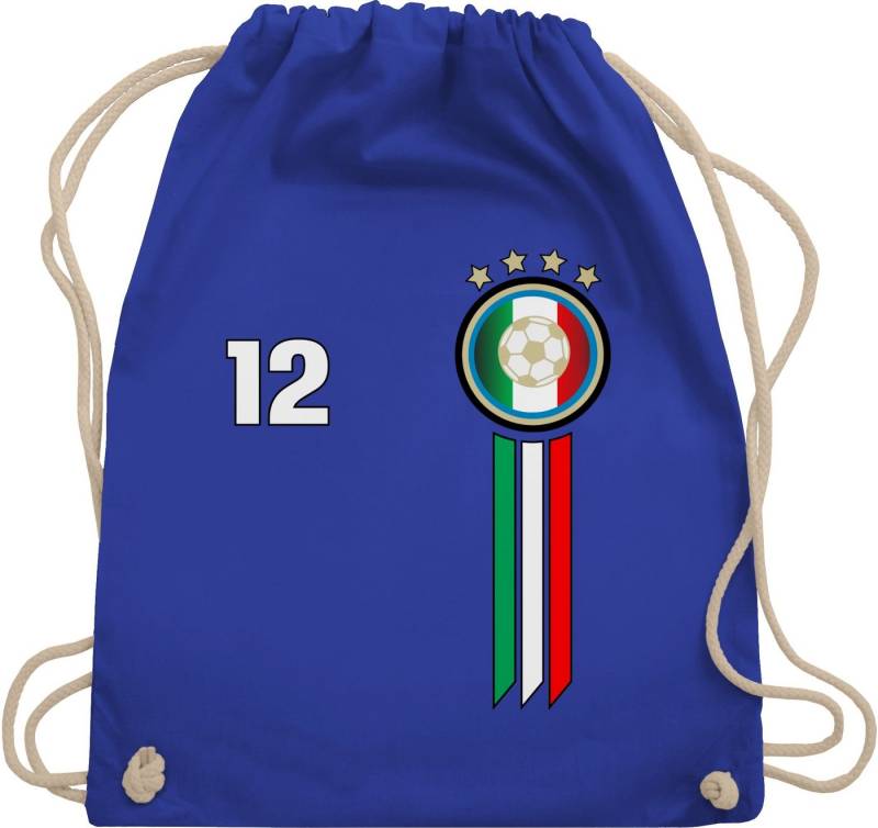 Shirtracer Turnbeutel 12. Mann Italien Emblem, 2026 Fussball WM Fanartikel von Shirtracer