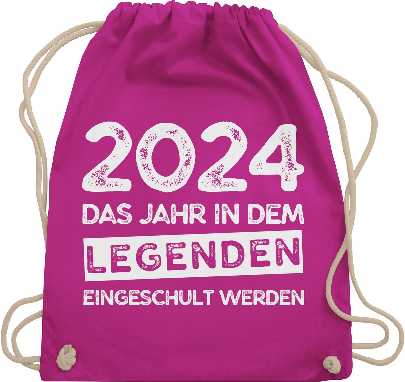 Shirtracer Turnbeutel 2024 Das Jahr in dem Legenden eingeschult werden, Schulanfang & Einschulung Geschenk Turnbeutel von Shirtracer