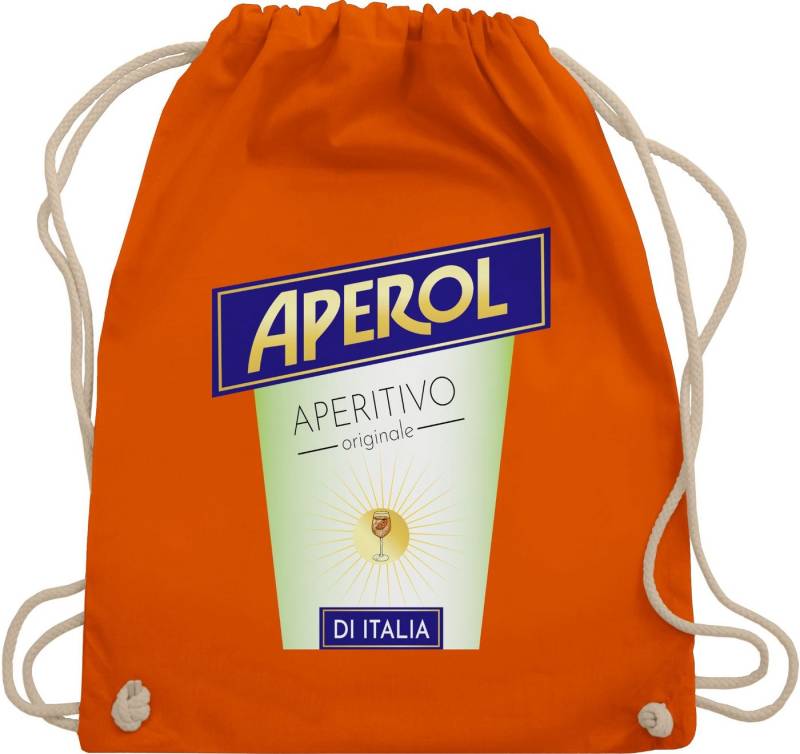 Shirtracer Turnbeutel Aperol Aperitivo Kostüm Flaschen Verkleidung I, Karneval & Fasching von Shirtracer