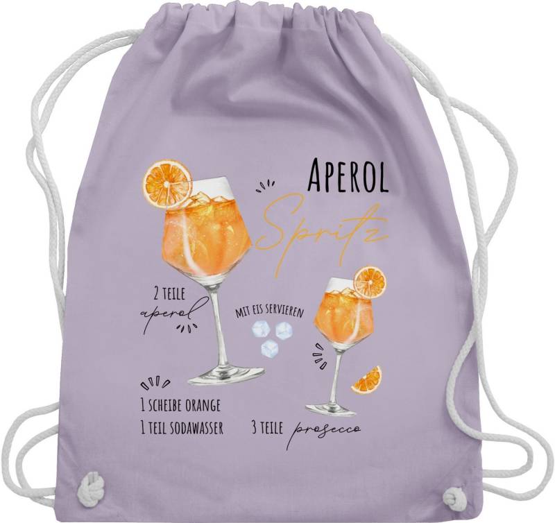 Shirtracer Turnbeutel Aperol Spritz Rezept I Lustig Geschenk Aperolfan Fanartikel, Karneval & Fasching von Shirtracer